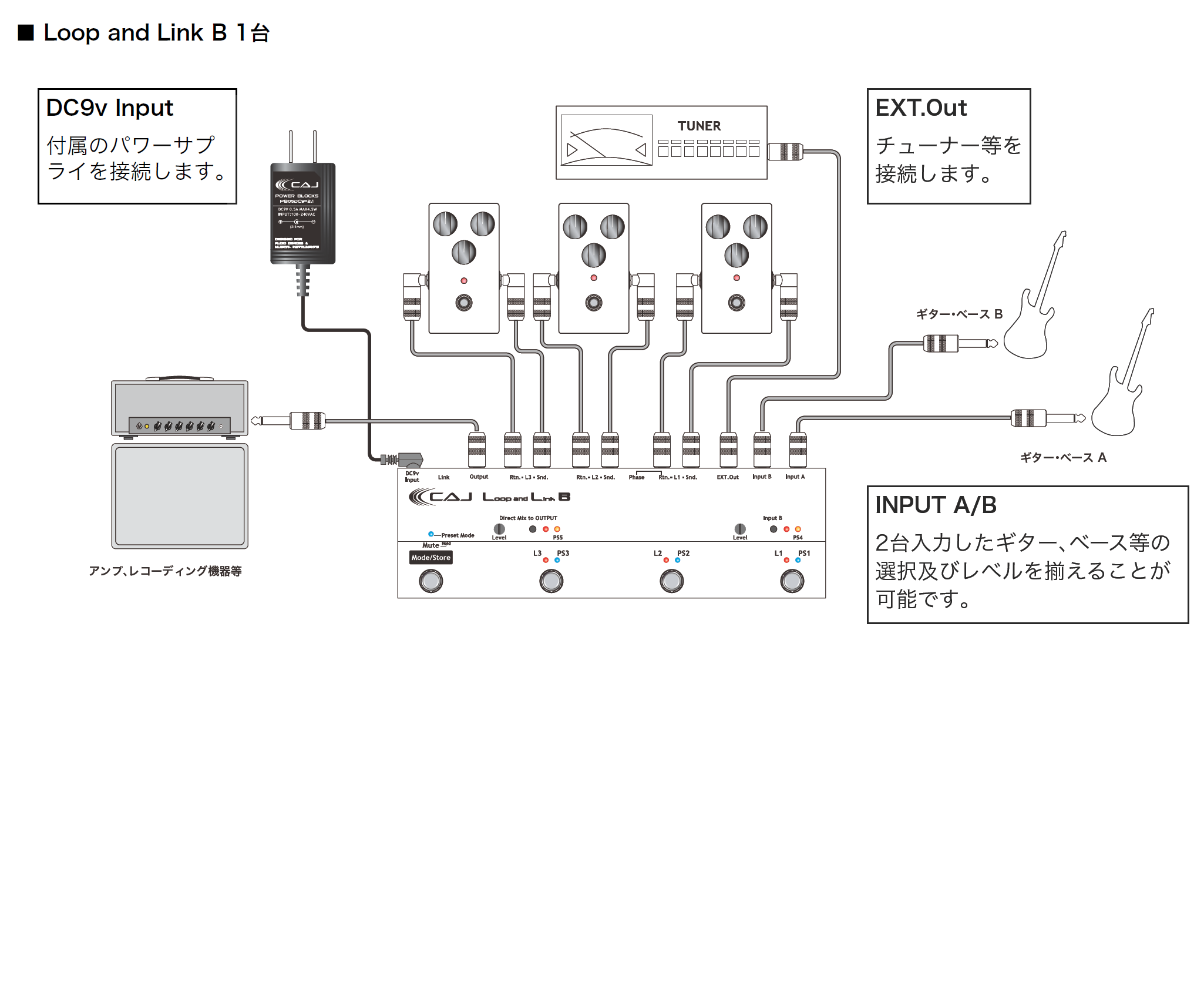 【ほぼ未使用】CUSTOM AUDIO JAPAN Loop and Link